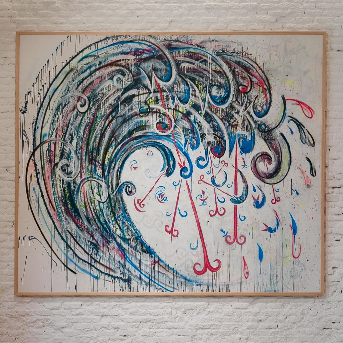 “The Wave” 72x72 acrylic on canvas 2021