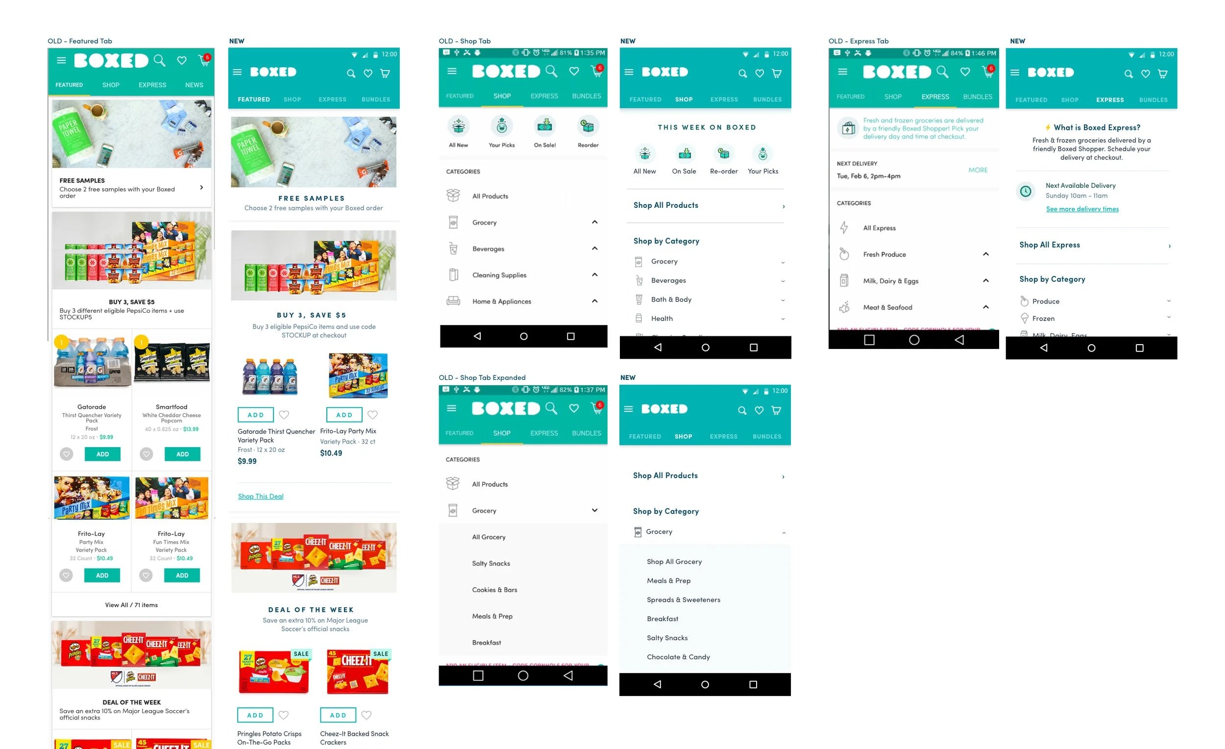 Featured Tab + Menus