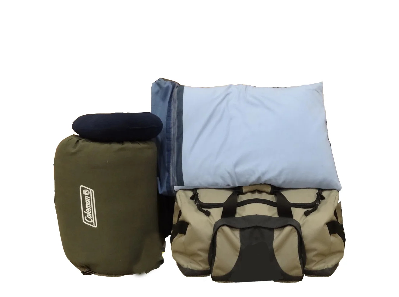 Due to space restrictions in travel vehicles, you will be limited in what you can bring to what is pictured above.