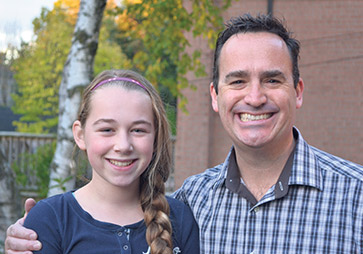 Oliver Horton and his daughter Tess participated in a life-changing Team Diabetes event in Reykjavik, Iceland. SUPPLIED 