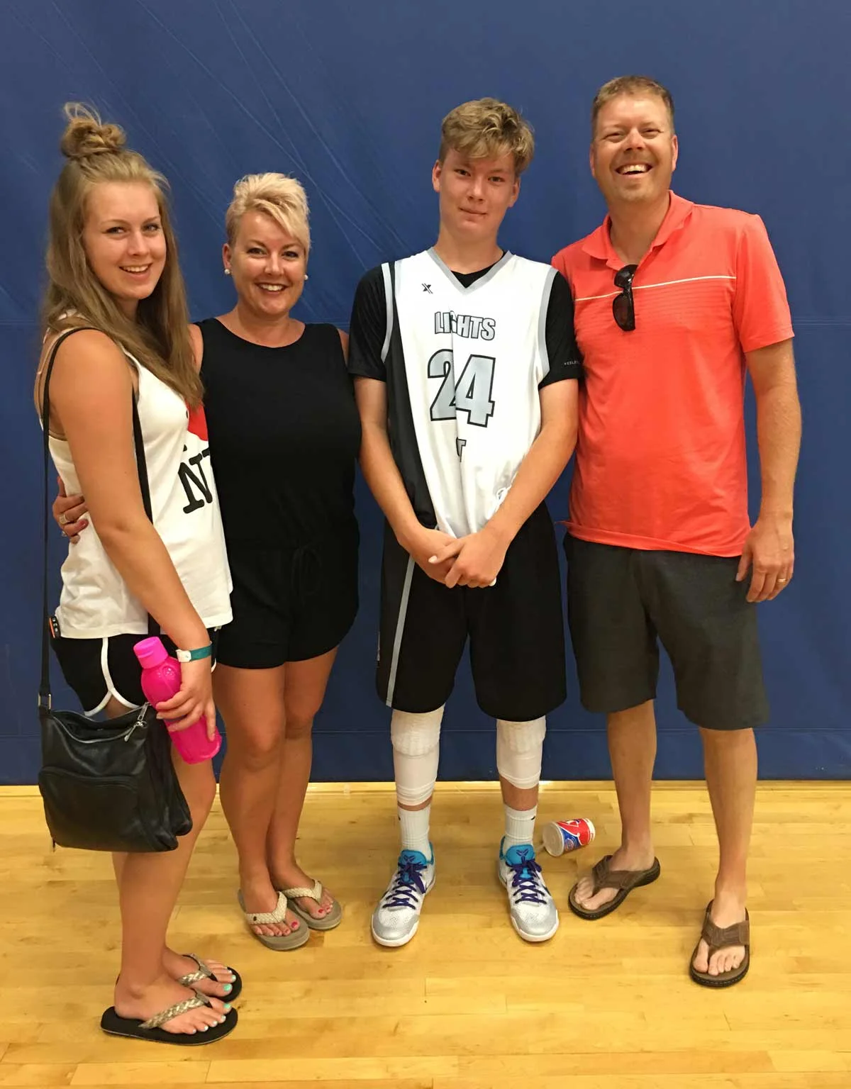 The Johnsons understand the importance of health-care access and school supports for families dealing with diabetes. From L to R: Emma, Melissa, Salem and Tim.. SUPPLIED