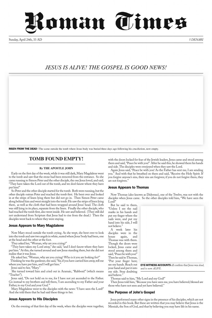 Spread the Good News! Easter Craft Idea — Gospel-Centered Family