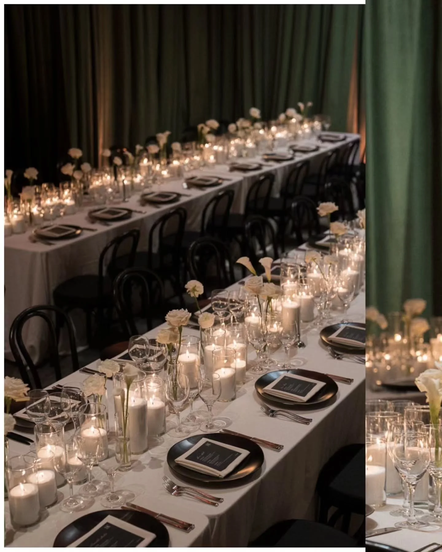 More sneak peeks from this incredible day at Cavallo Point Lodge. Transforming the Callippe Ballroom into a darker, more sexy vibe is right in our wheelhouse. When you collab with the right team, anything is possible! Congrats again to these two beau