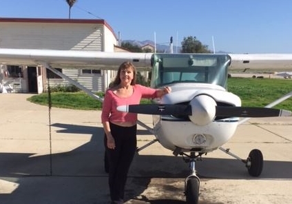 Linda Elliott - First Solo 1/21/2015 N4717L- Bill Peterson
