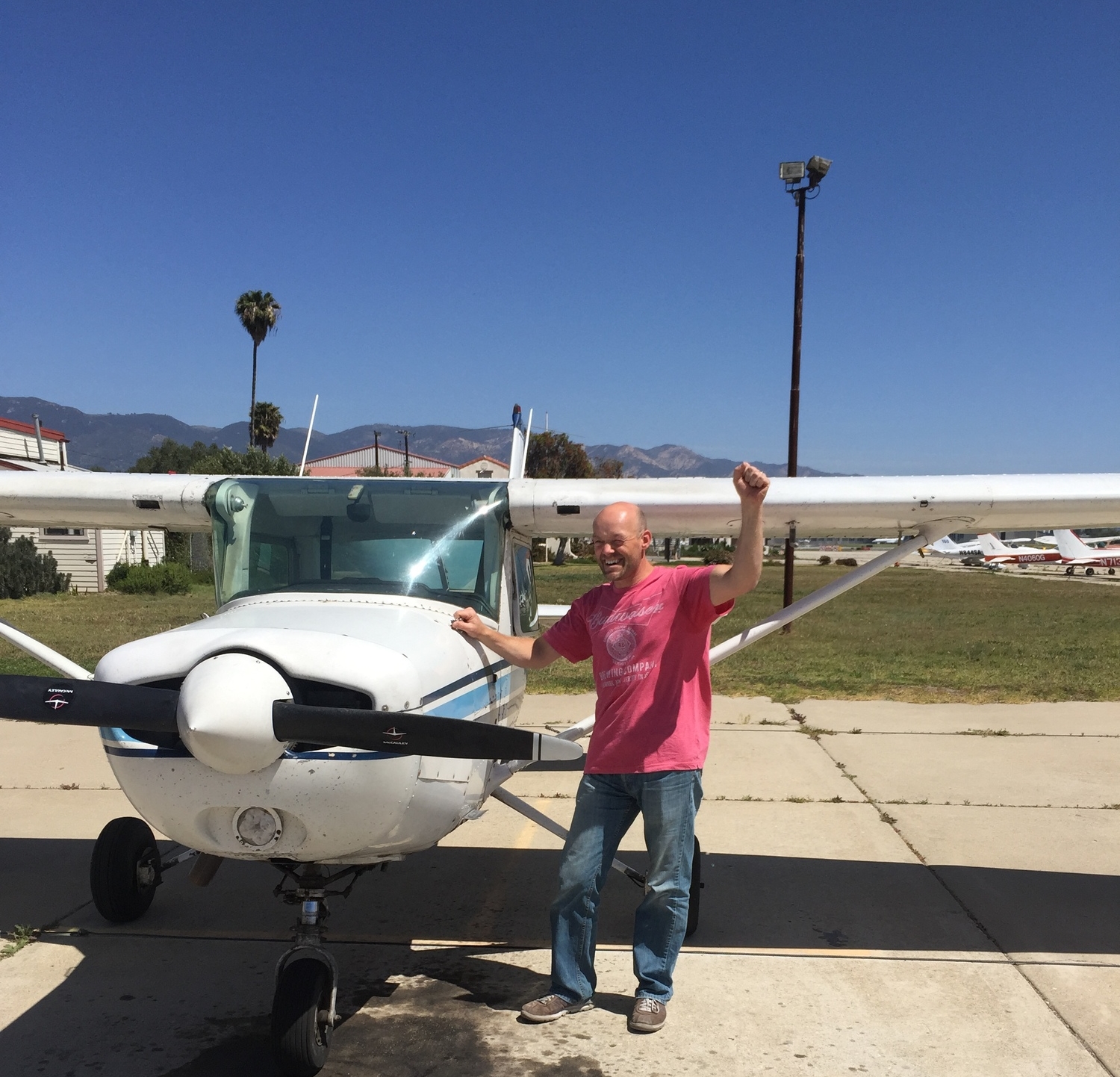 Rupert L. - First Solo April 1, 2015 N4717L- CFI Bill Peterson