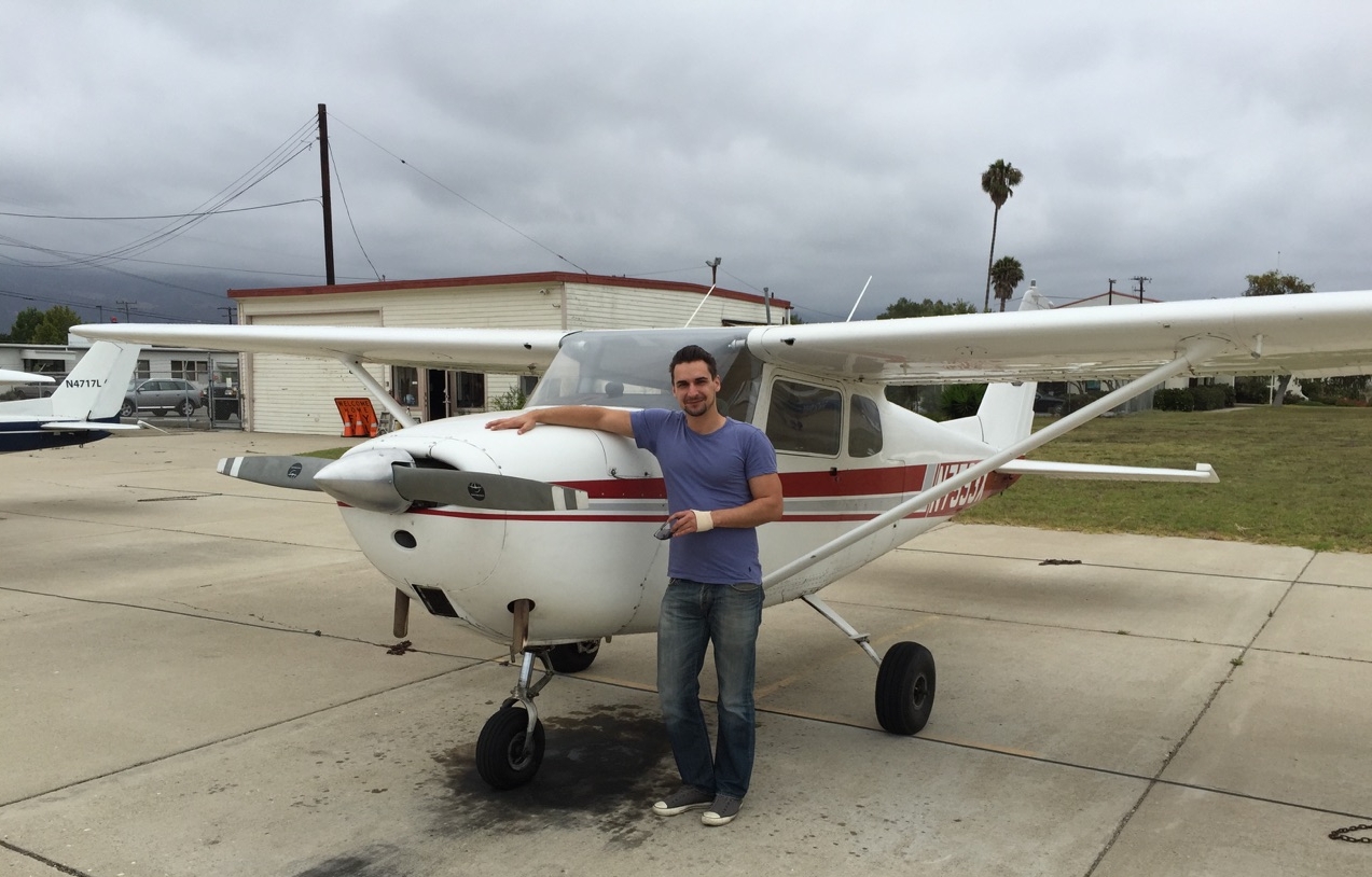 Lukas K. First Solo Flight! August 9, 2015 CFI Danny Malacarne