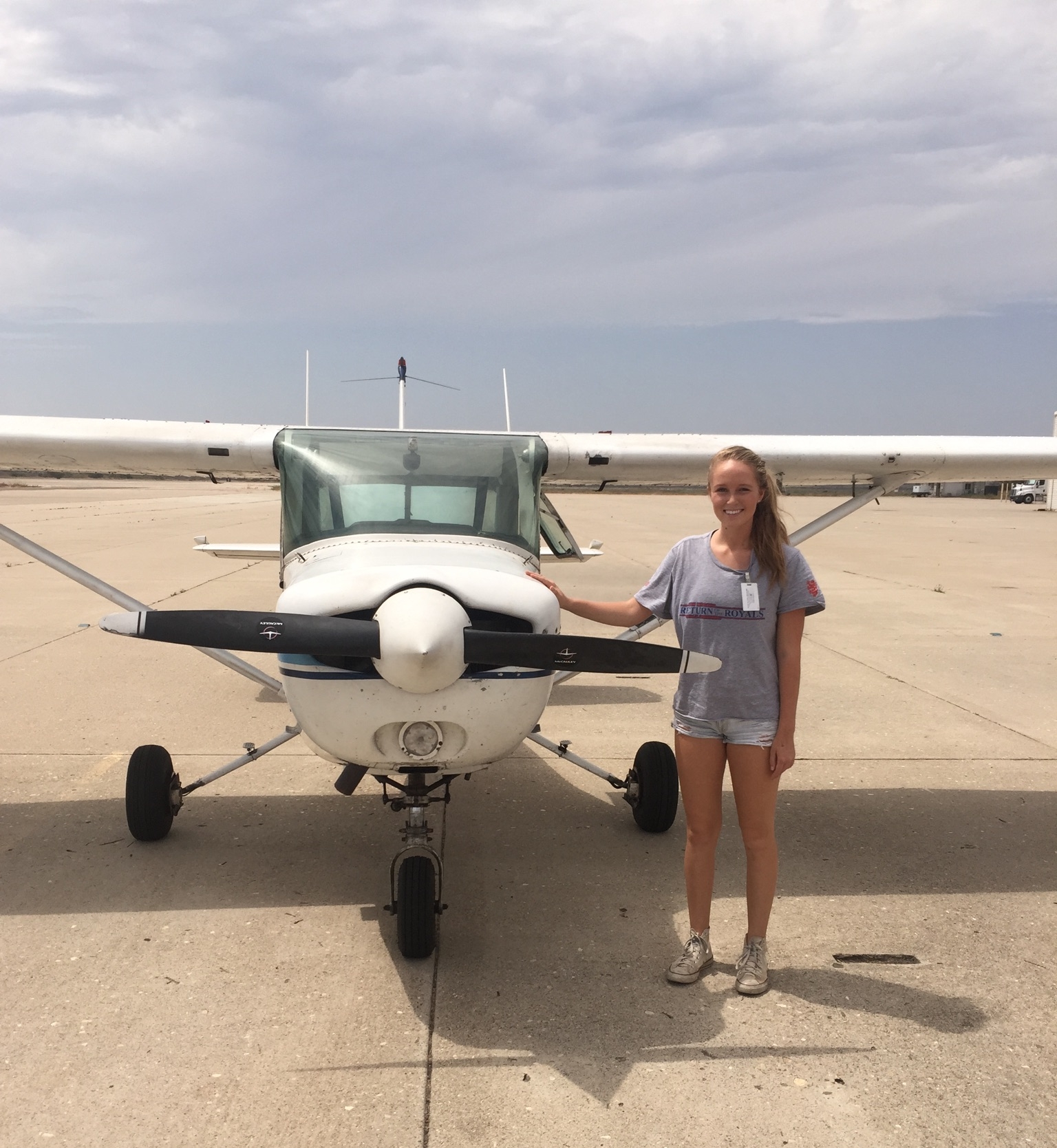 Natalie P. First Solo Flight August 25, 2015 CFI Bill Peterson
