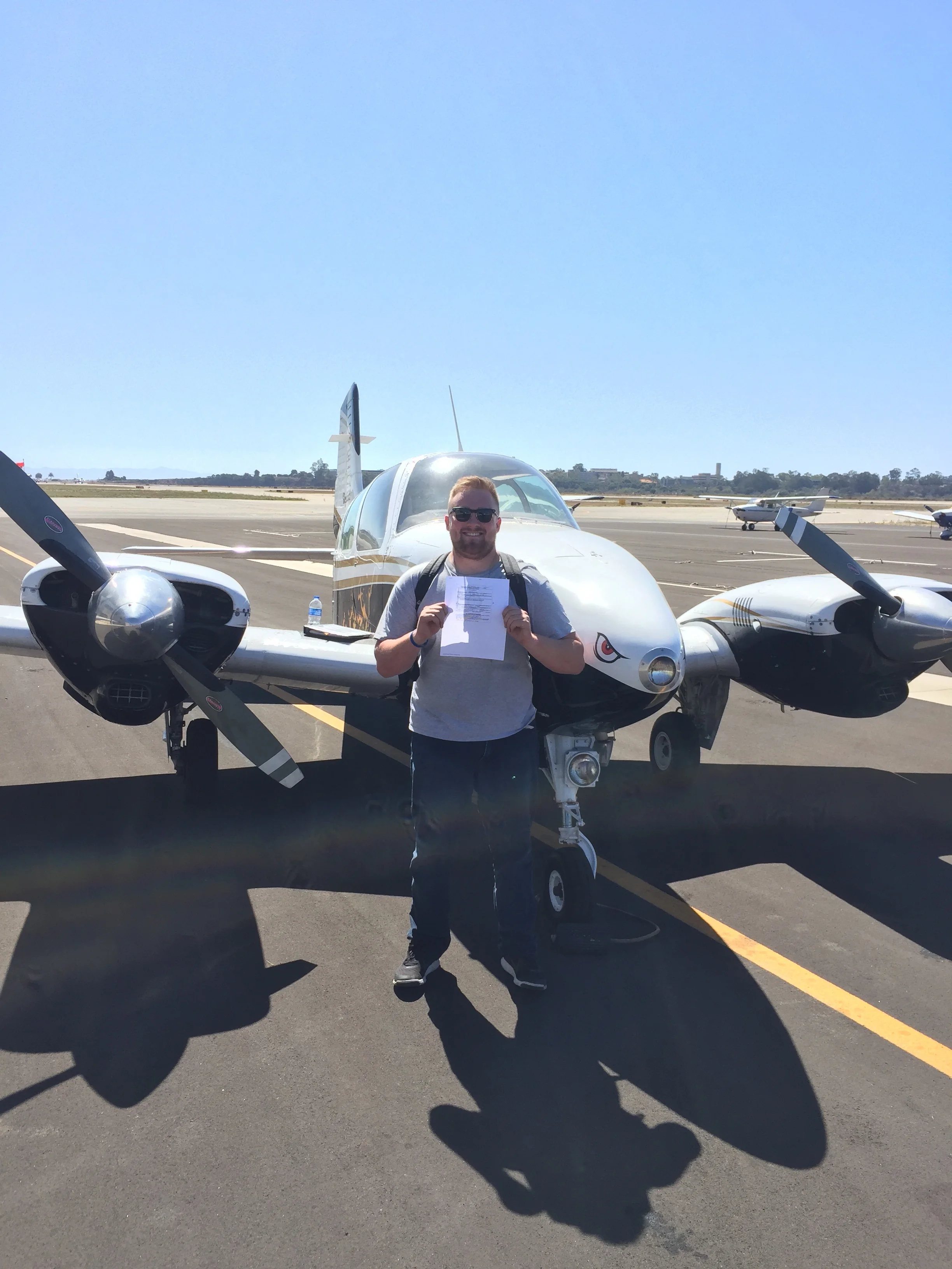  Congrats to Martin E. on his Multi-engine Commercial Certificate! 