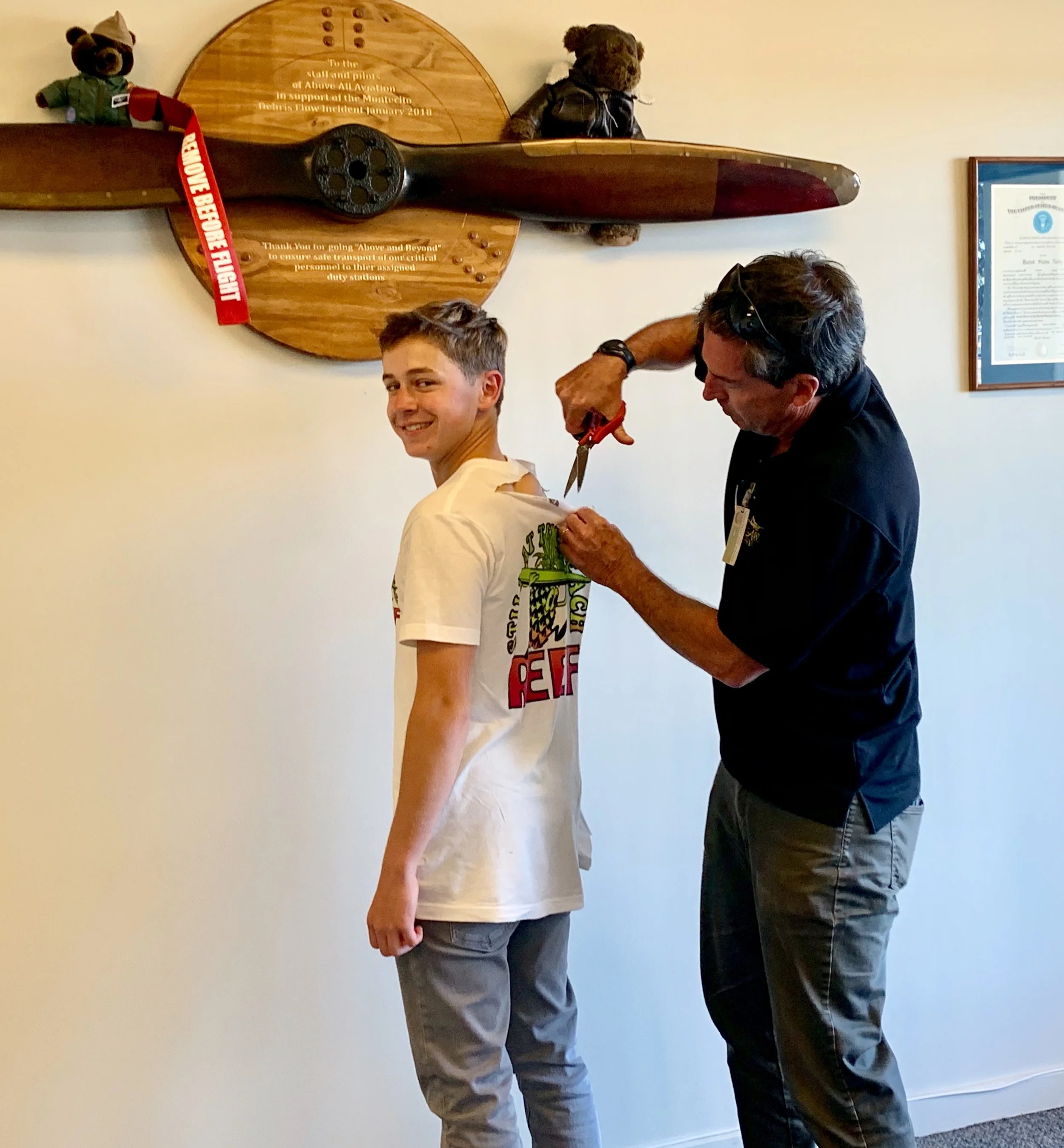 Congrats to Ryan Lepasovic who soloed on his 16th birthday (which happened to ALSO be National Aviation Day & Orville Wright’s Birthday)!!