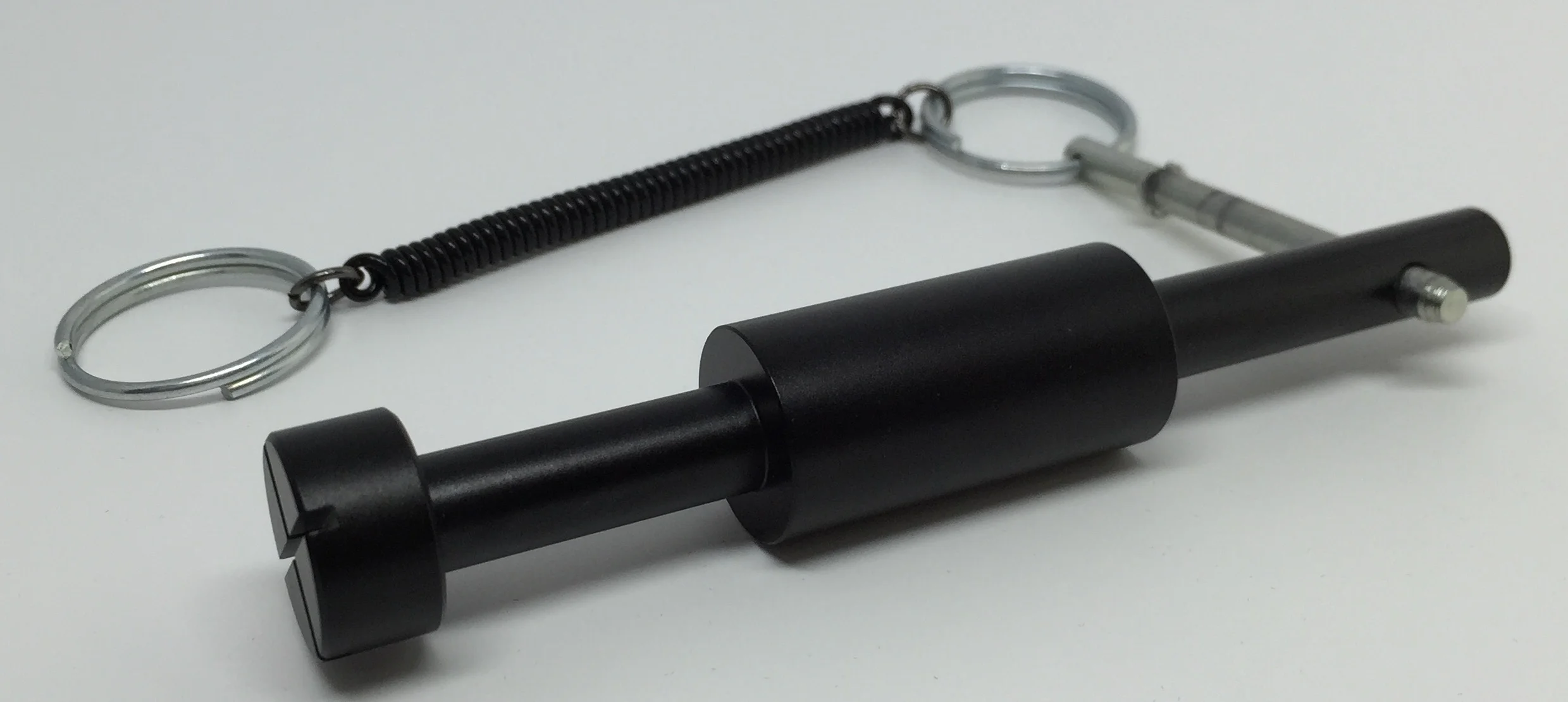 Spacer w: Quick Release Pin Black Anodized Spring Coil 6.jpg