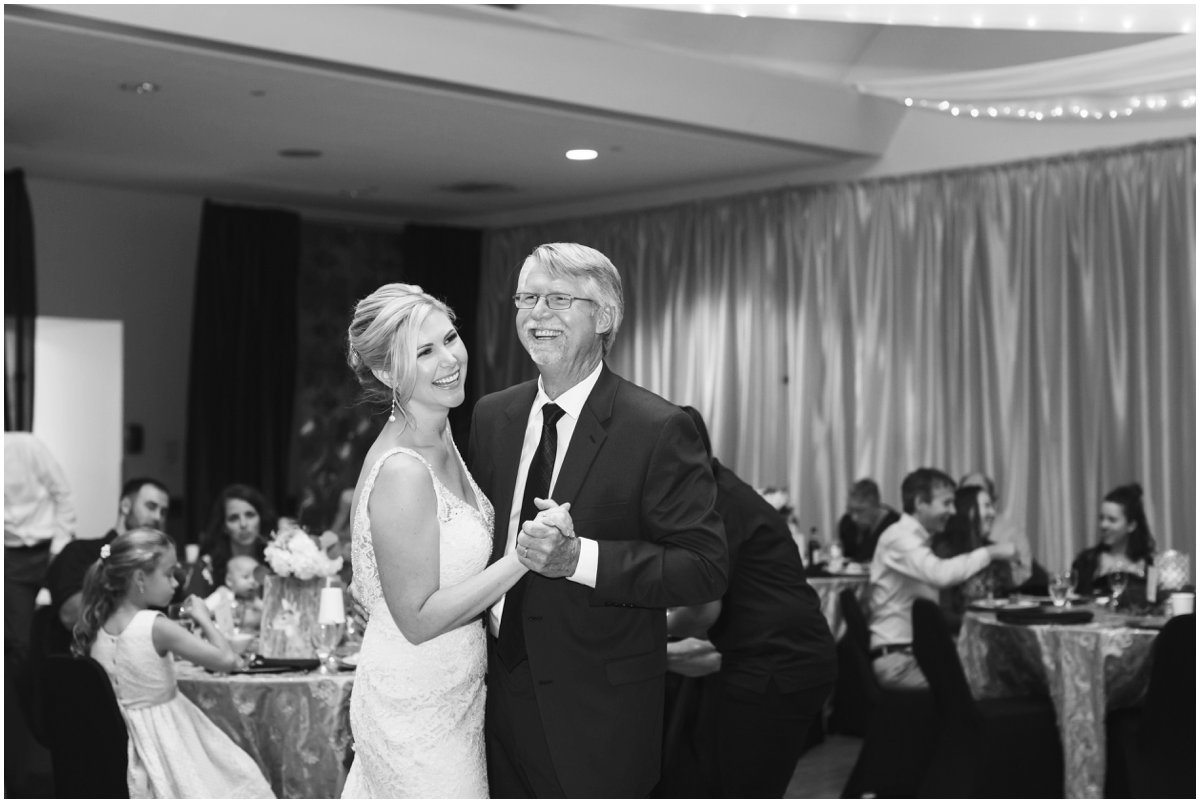 Shelly and her dad are full of joy while dancing during the Father-Daughter dance.