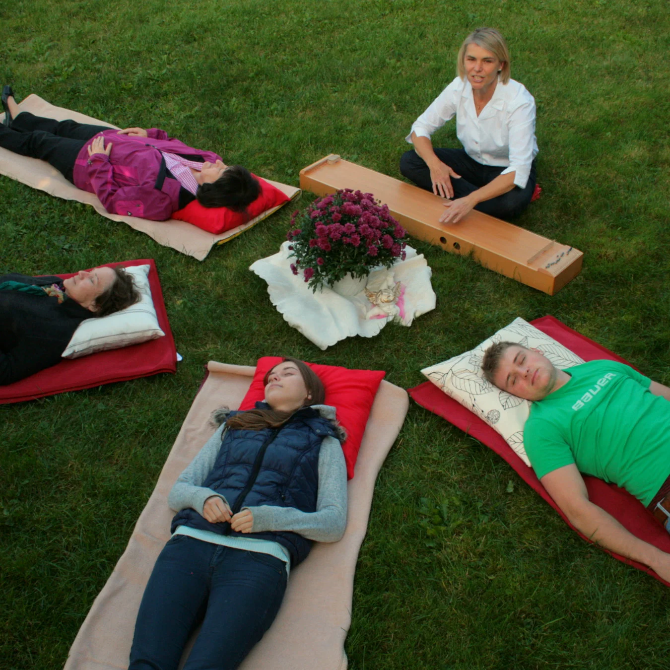 Gruppenbespielung mit dem Monochord