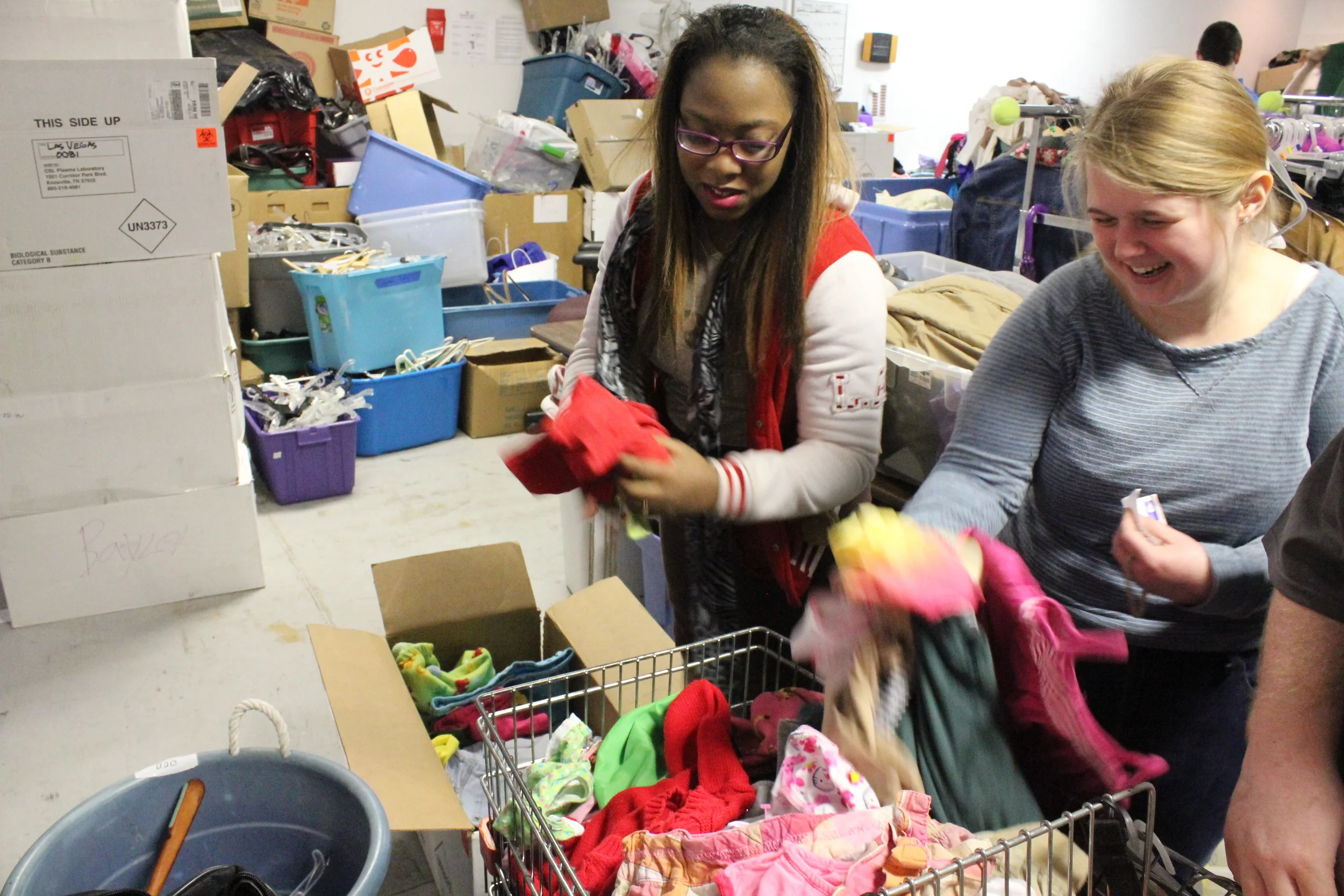 Goodwill Clients Team Up to Help High School CDC