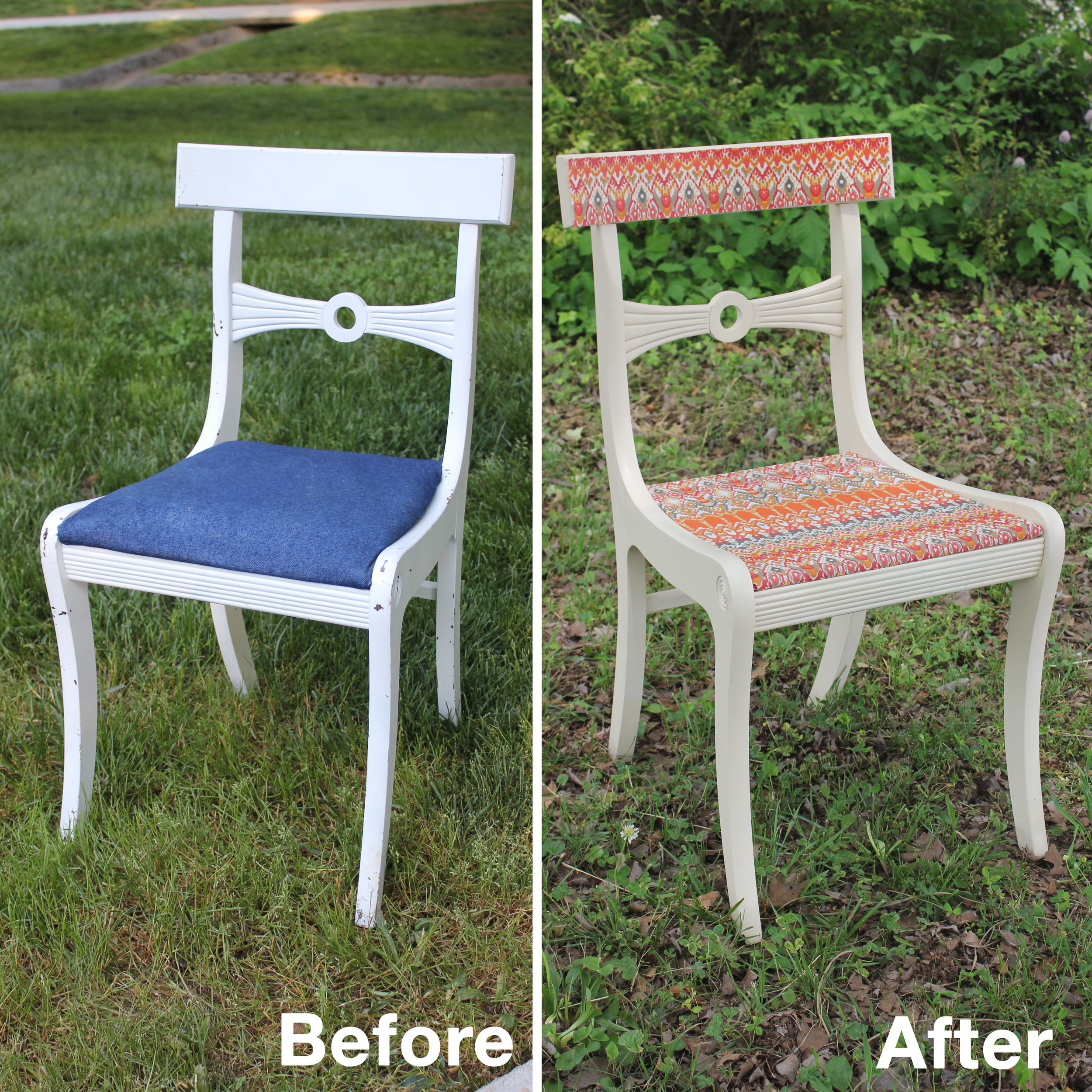 Pinspiration: No-Sew Easy Chair Makeover