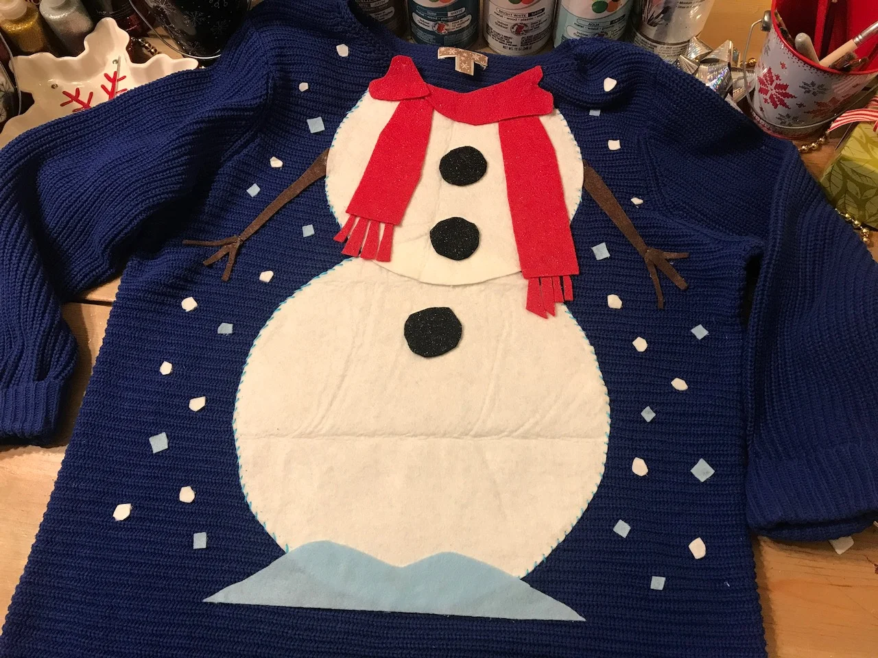 Festive Sweater Tutorial: Create a DIY Adorable Snowman Sweater 