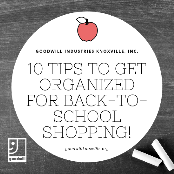 10 Tips to Get Organized for Back-To-School Shopping
