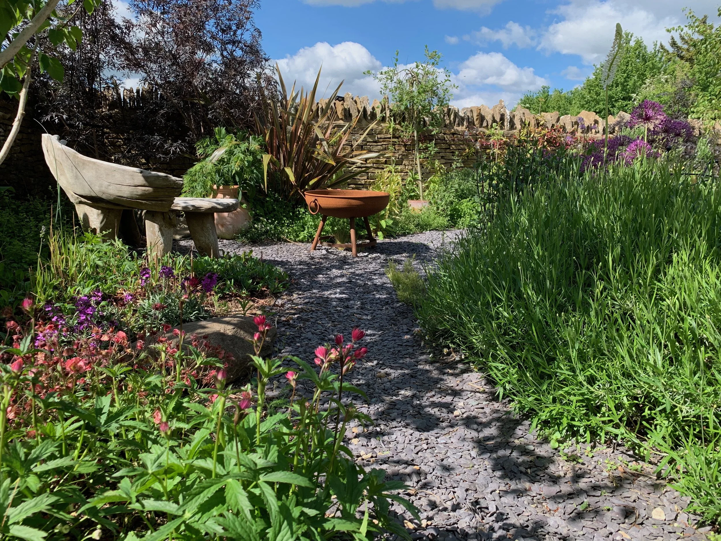 root bench and fire pit.jpeg