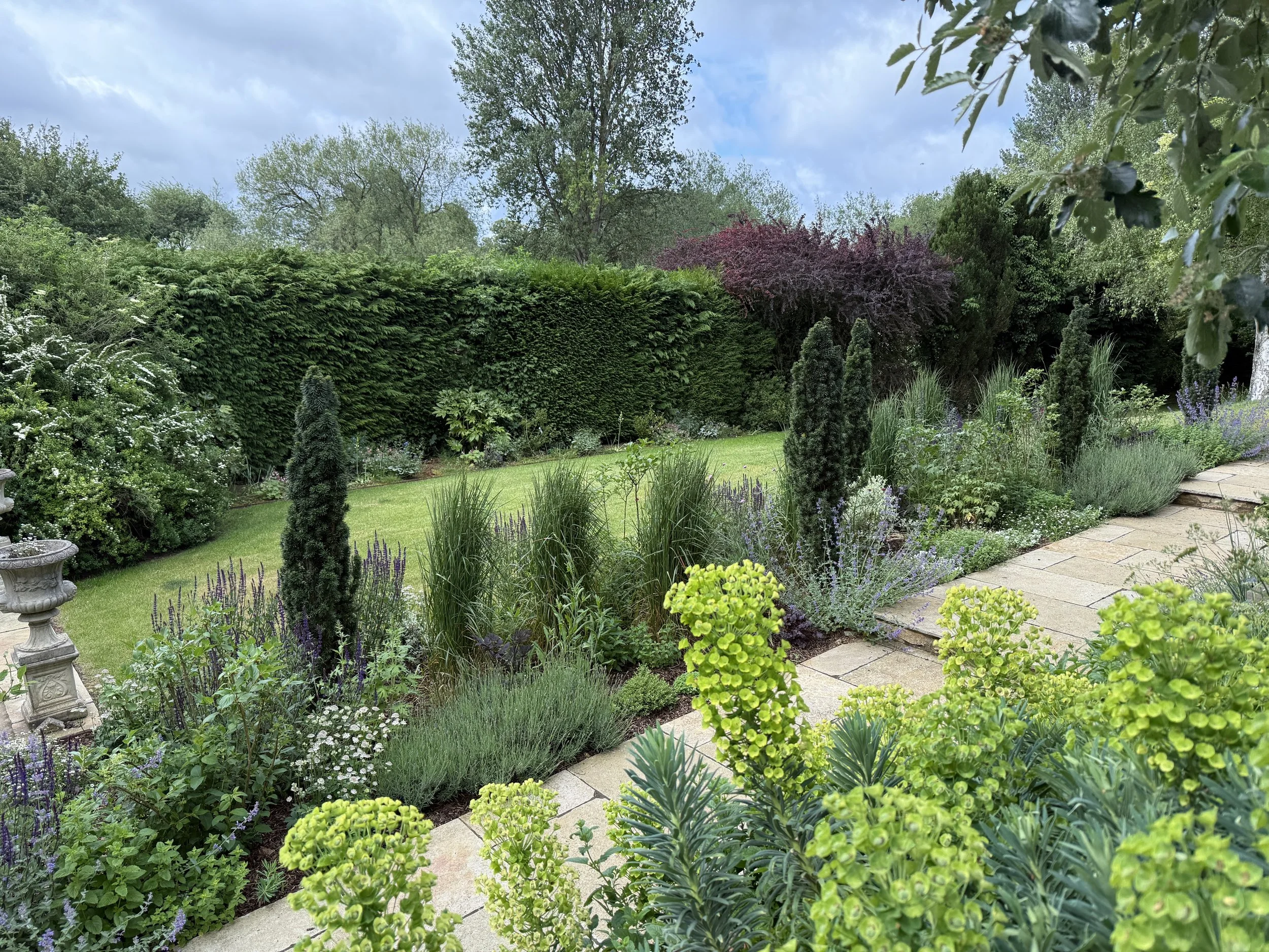 Shades of green planting