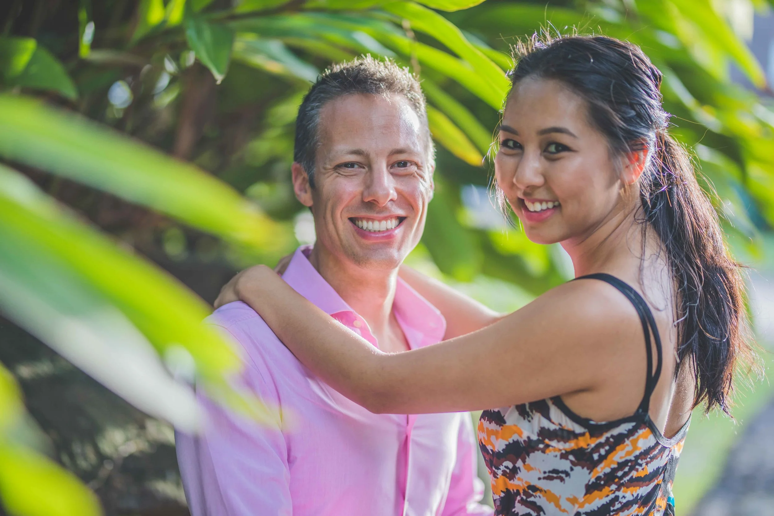 Photoshoot of a couple at Four Seasons in Mauritius