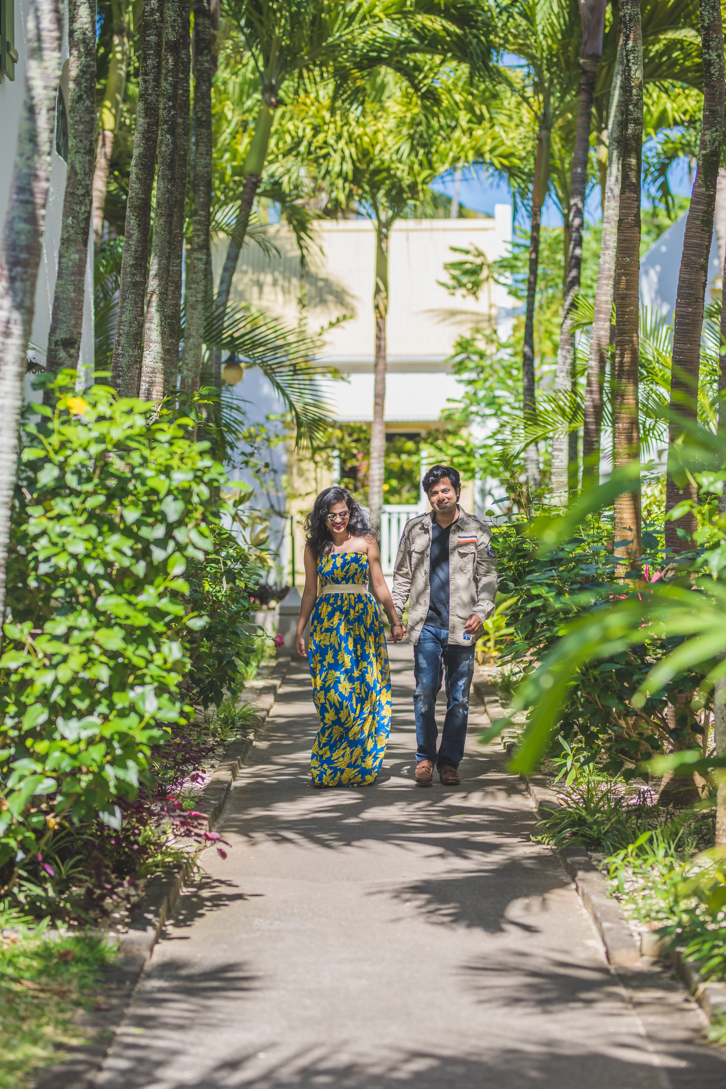 Indian Couple on Honeymoon in Mauritius