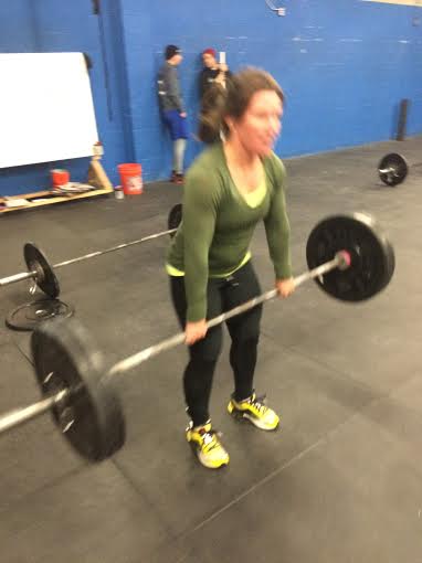Keri did this workout so fast that the camera couldn't get a photo without it being blurry!