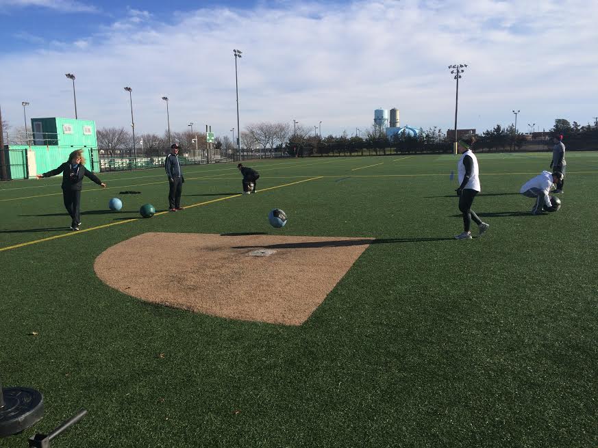Ball tossing was the "rest" station