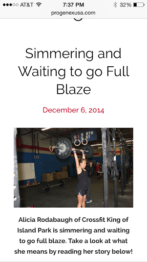 Alicia is a Progenex Web Celeb!