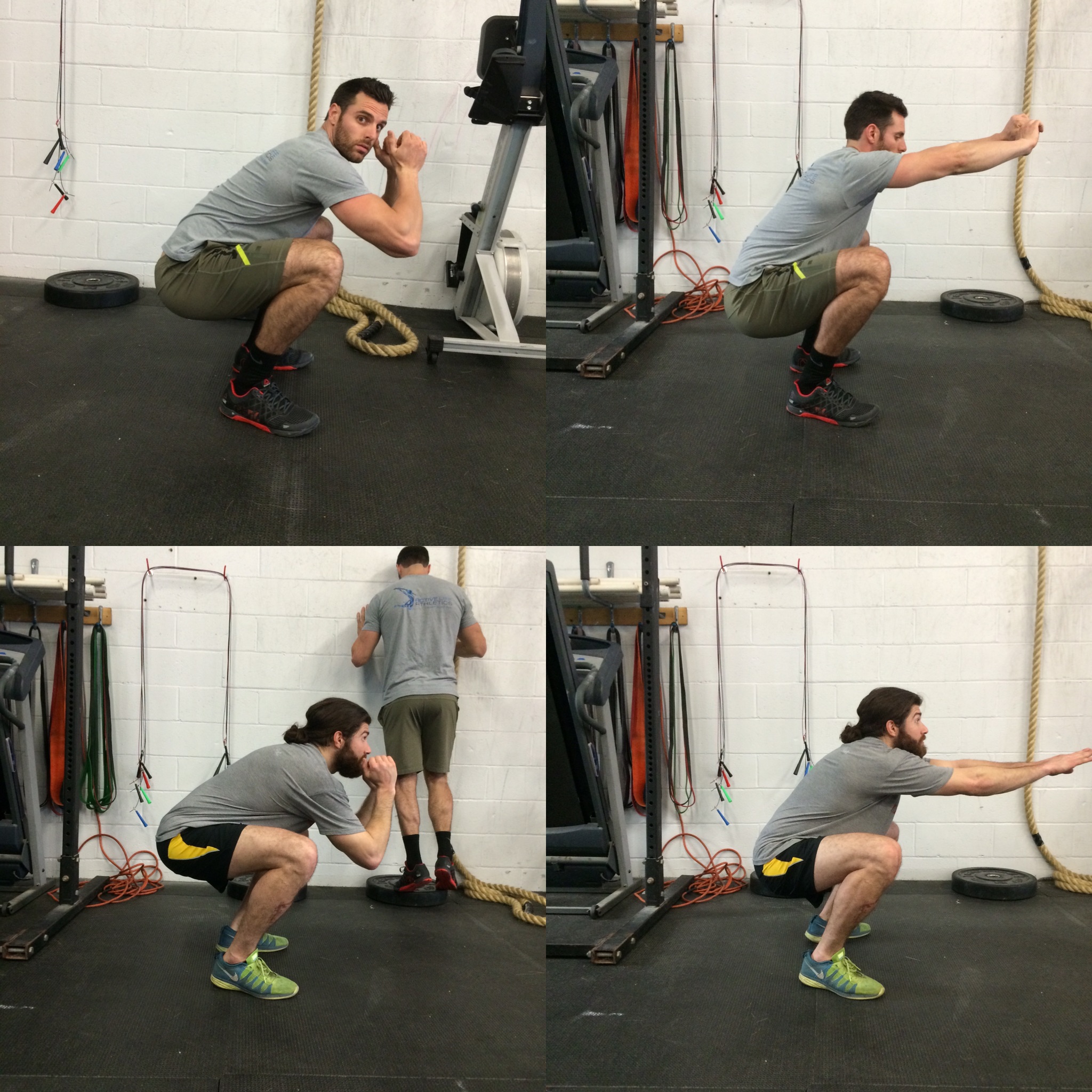 Ilch and Vin before and after Jeremy's mobility class this morning. That test - retest model shows how much just a few minutes of mobility can help your performance