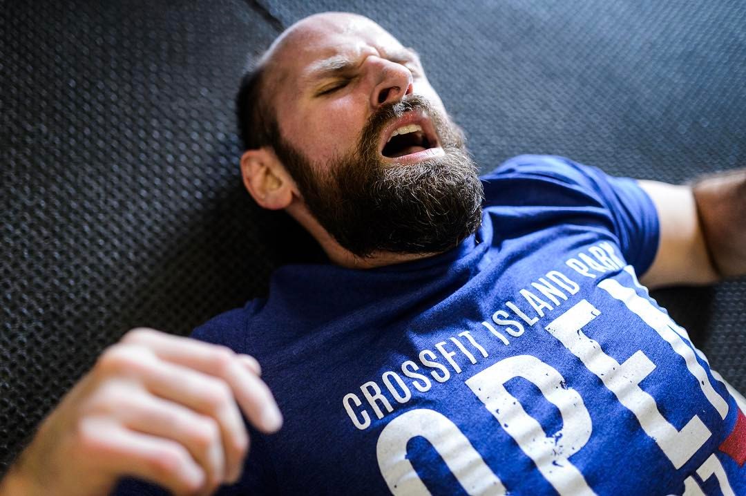The moment you finish 17.1 ... Athlete: Gregg Audiffied Photo: Shaun Cleary