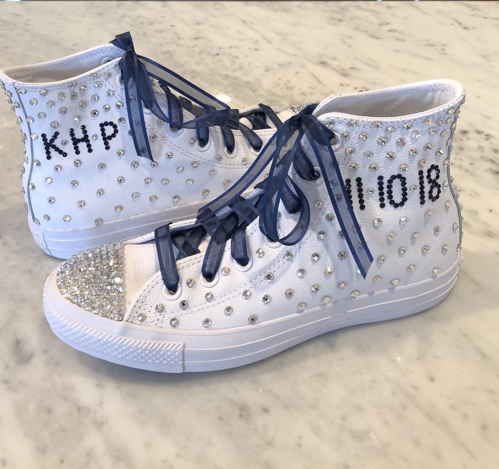 Bedazzled Sneakers — All About the Dress