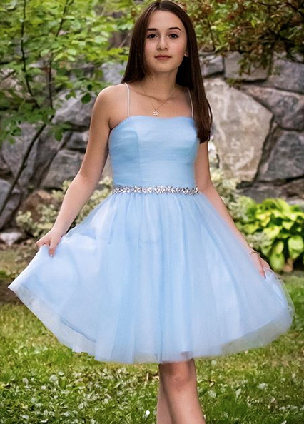 cute bat mitzvah dresses Glamorous Fishtail Sleeveless High Slit U-Neck Sequin Formal Dress main image 0