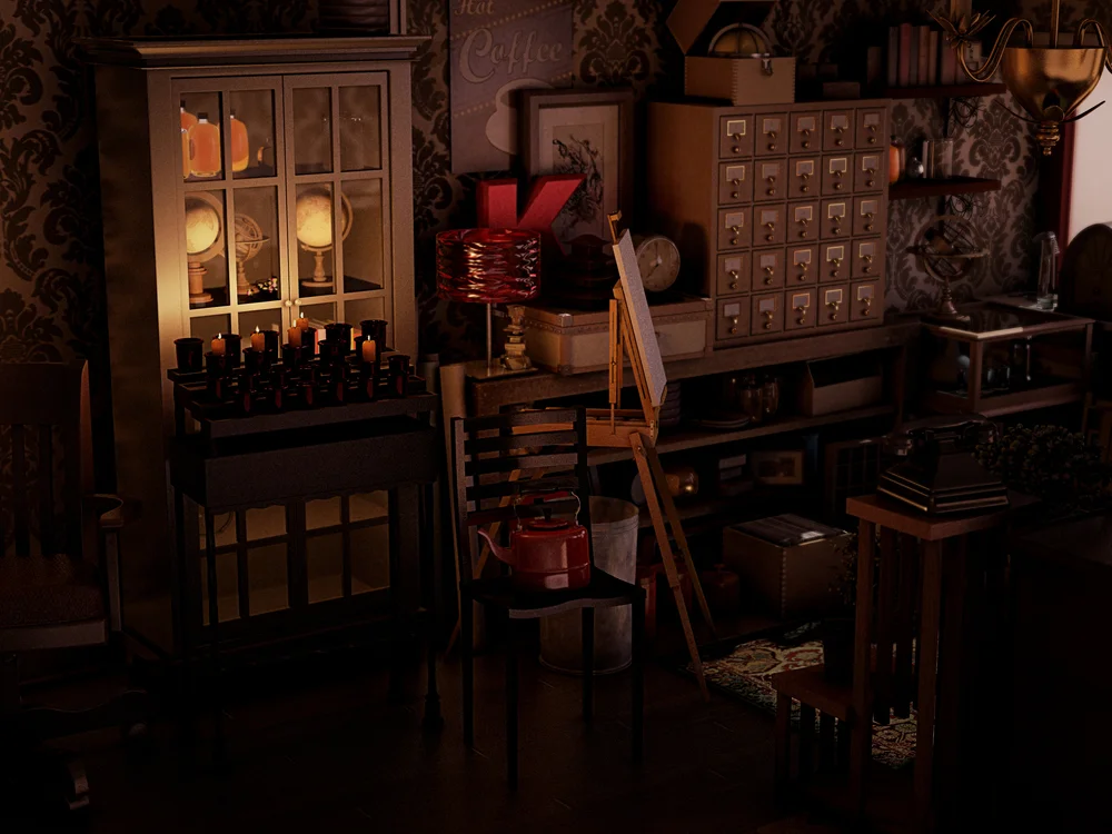 The Curio Shoppe 3D Renders