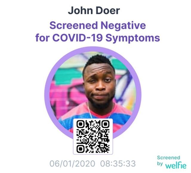 What do you think of this design?
Last Friday we launched our COVID-19 Symptom Screening App and PPE Store. We continue to move rapidly and iterate to improve the UX.
Key things we're focusing on in this UX
- Daily Color code to let screener see 'a