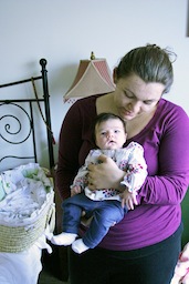 Kiara and Julia 1 Month Postpartum