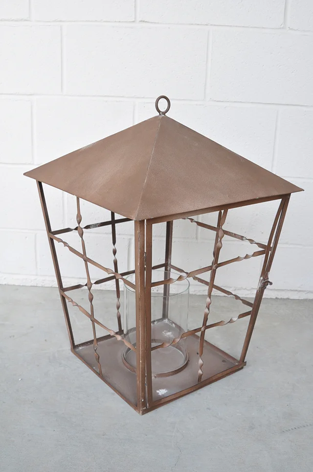 XL Rusted Lantern