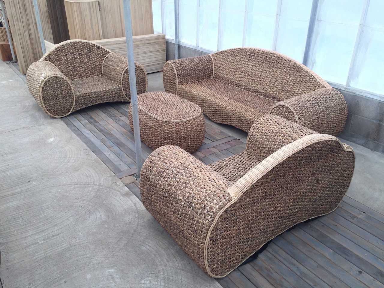 Woven Sofa Set