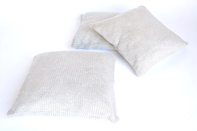 Cream Knit PIllows