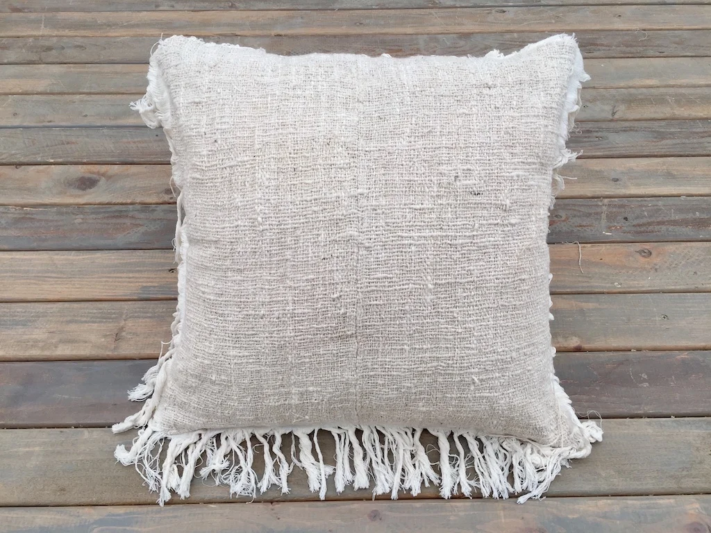 Texture & Fringe Pillow