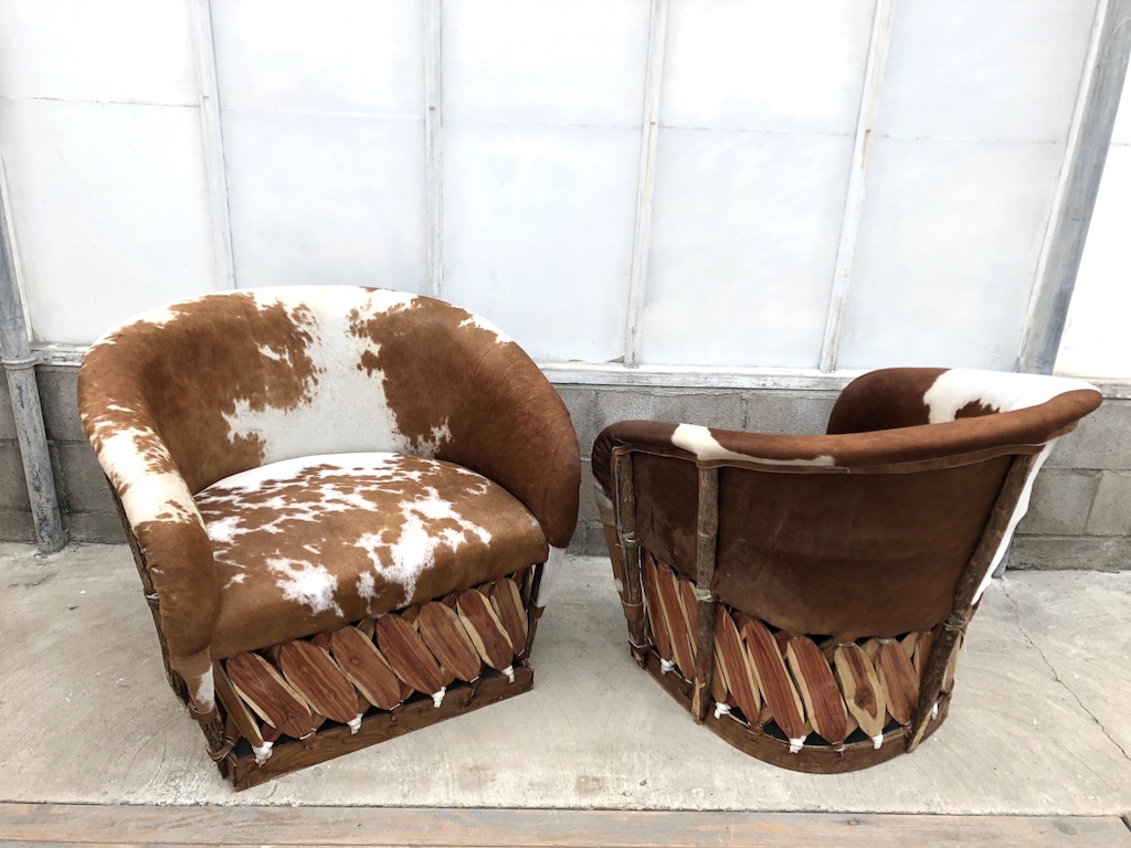 Cow Hide Lounge Chair
