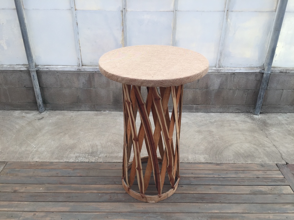 Equipales Highboy with Burlap Top