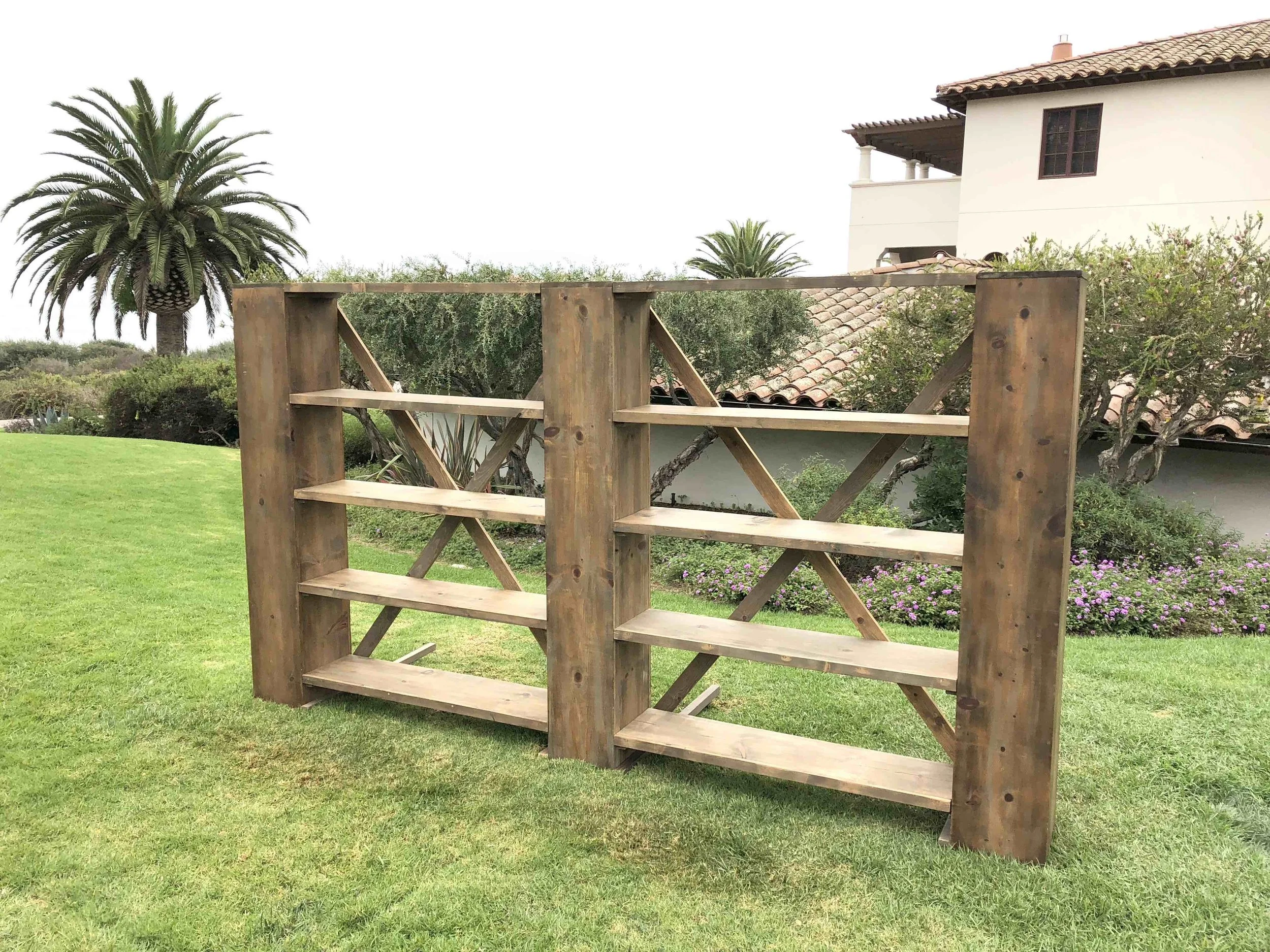 11’ Weathered Back Bar (Open)