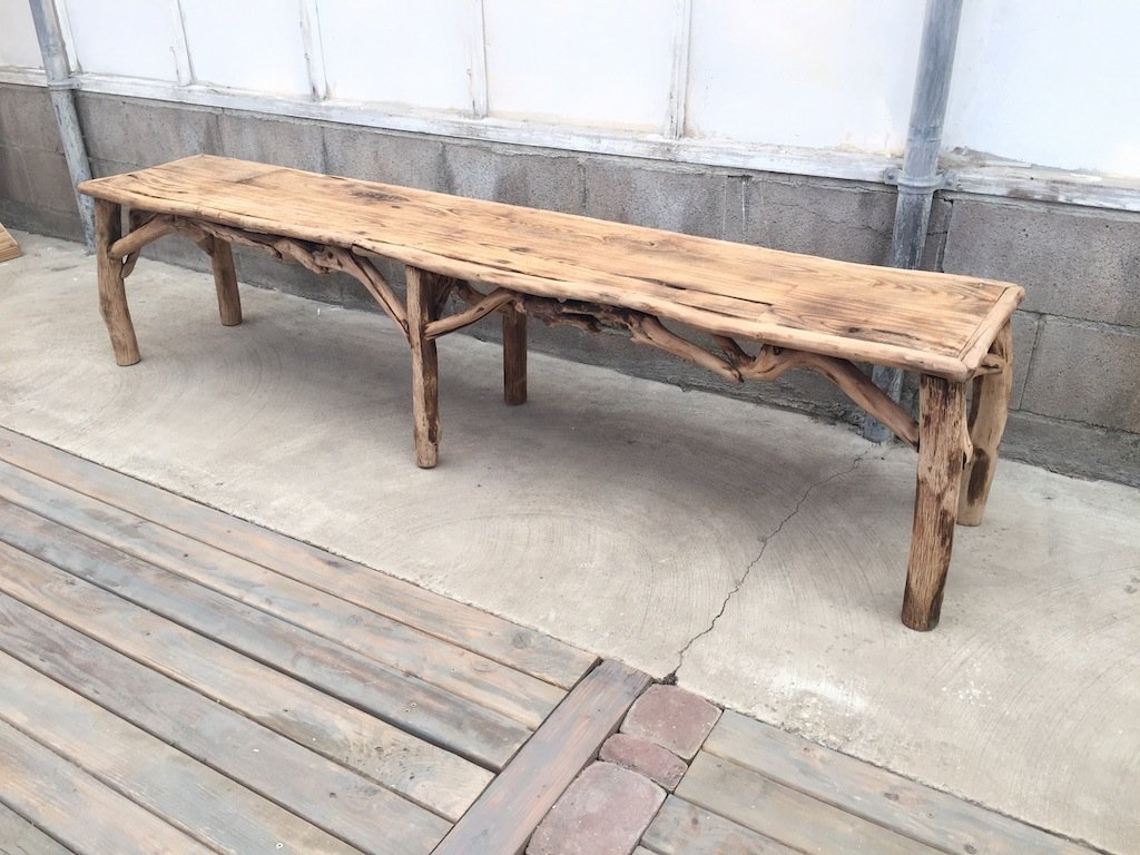 Organic Wood Benches