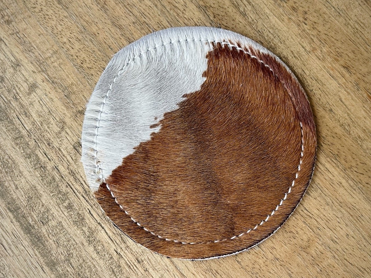 Brown & White Cowhide Placemat