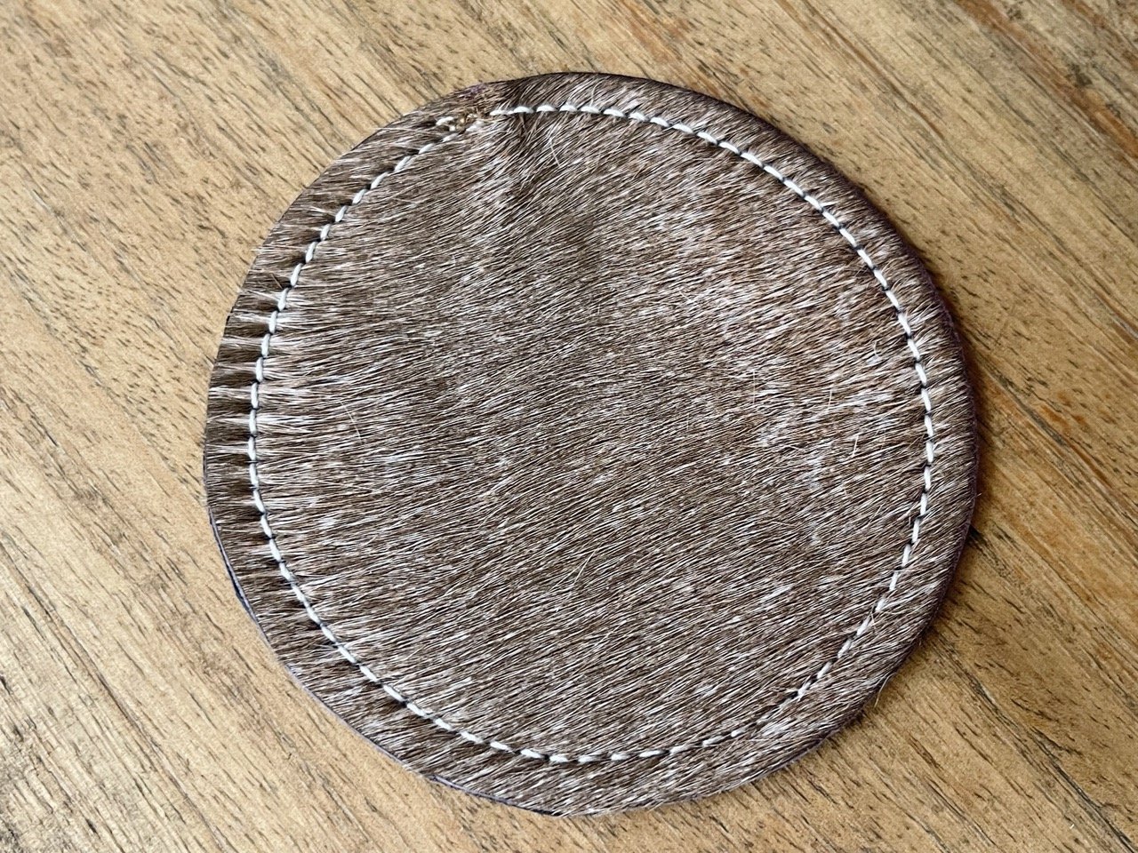 Grey Cowhide Placemat