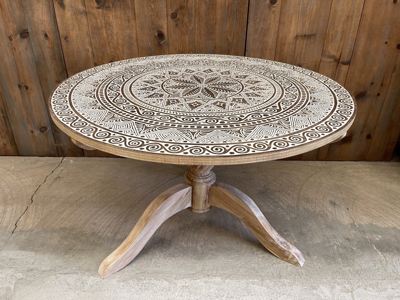 Cendana Table w Wood Base