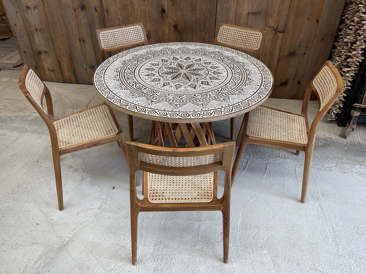 Puebla Table w Serena Chairs 5or6pc Set