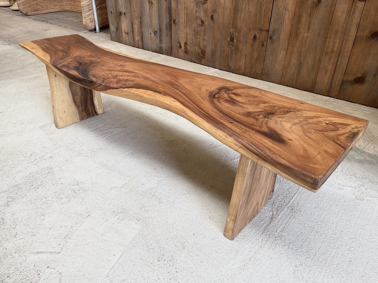 Live Edge Acacia Bench