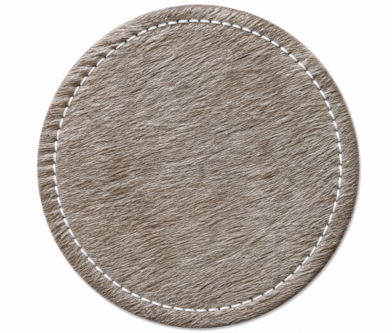 Grey Cowhide Placemat