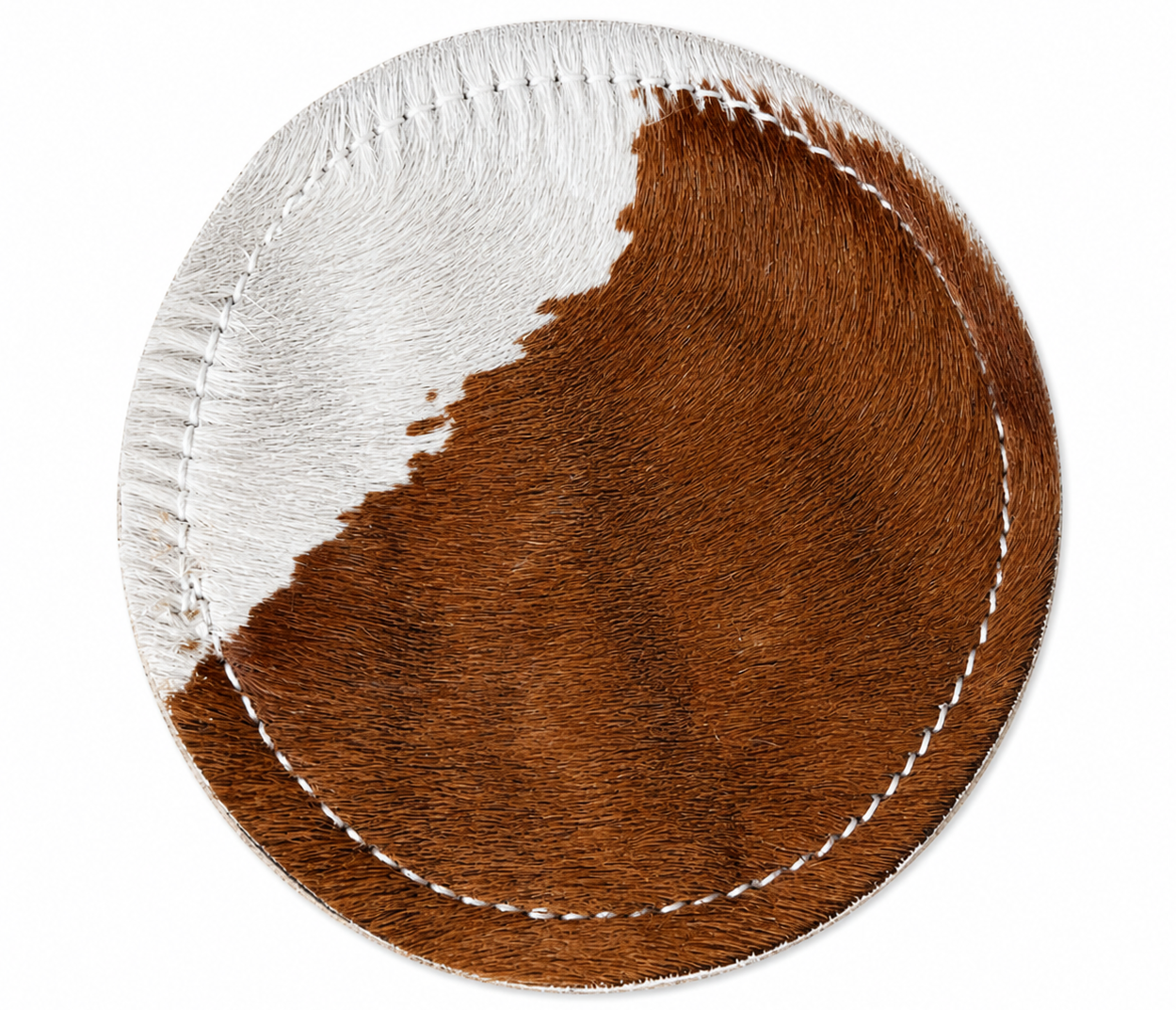 Brown & White Cowhide Placemat