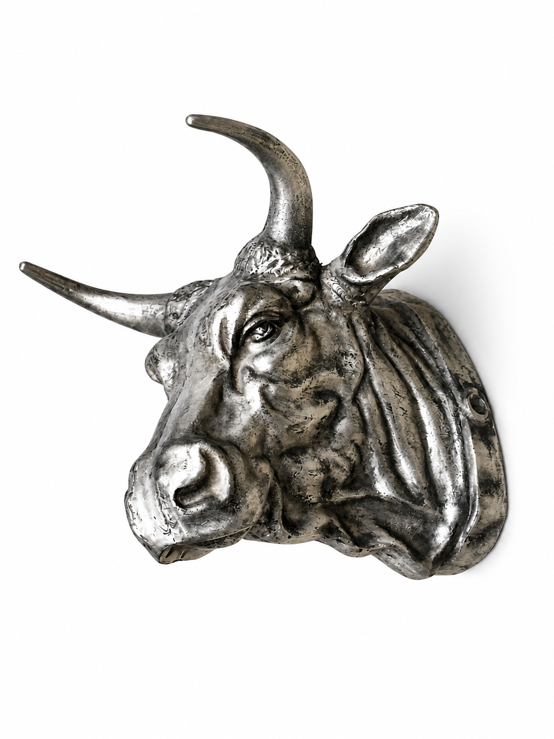 Life Size Metallic Bullhead (Wall Mount)                      